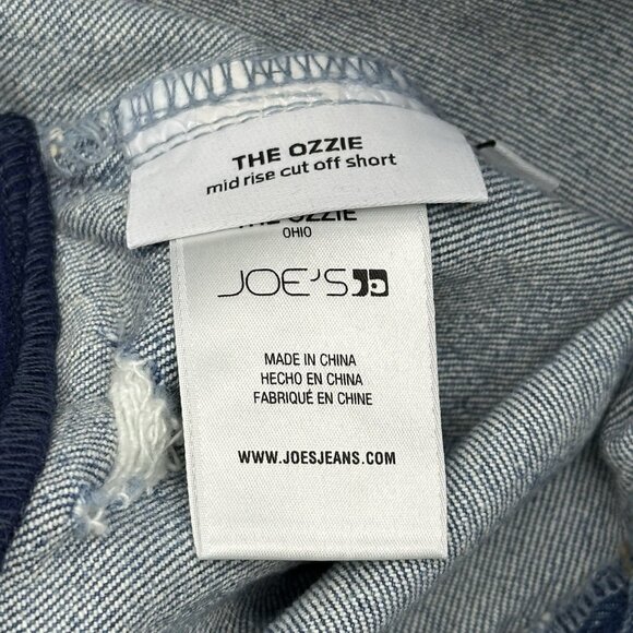 Joe's Jeans The Ozzie Women’s Size 24 Mid Rise Maternity Denim Jean Shorts NWT - Picture 7 of 10